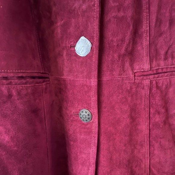 Cranberry leather/suede new jacket - Picture 2 of 14